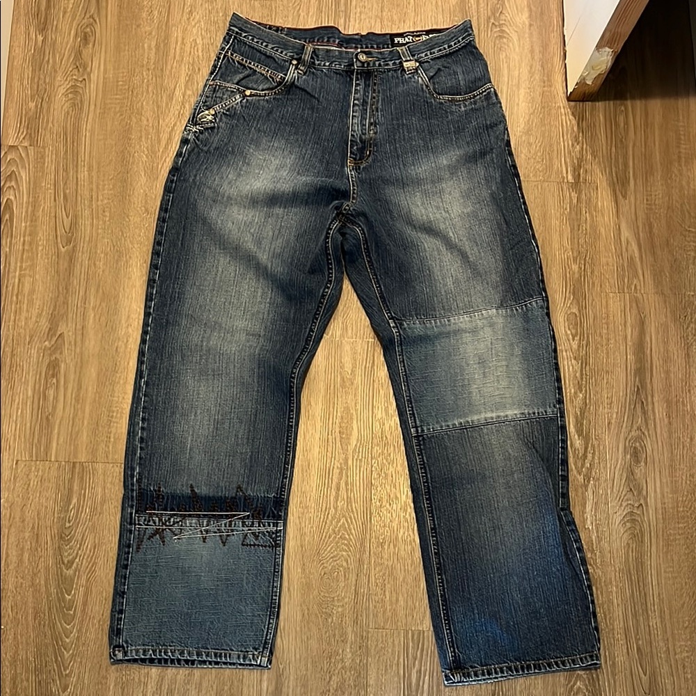Vintage Distressed Phat Farm Baggy Skate Jeans